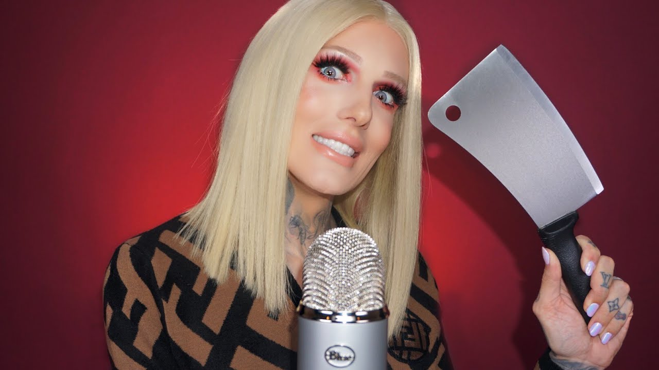 Jeffree Star with a cleaver.